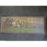 After Cecil Aldin print on board and coach and horses 45x17"