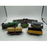 0 Gauge Mettoy/Brimtoy clockwork goods train set