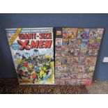 2 Marvel comic canvas posters 36x24"