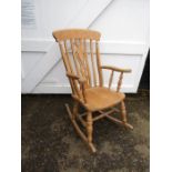 Solid Pine rocking chair