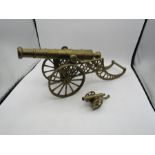 2 Brass cannons