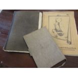 Sketch books full of drawings and paintings