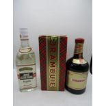 Drambuie in box and Jose Cuervo tequila