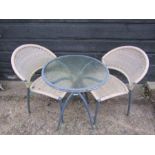 Rattan garden Bistro set