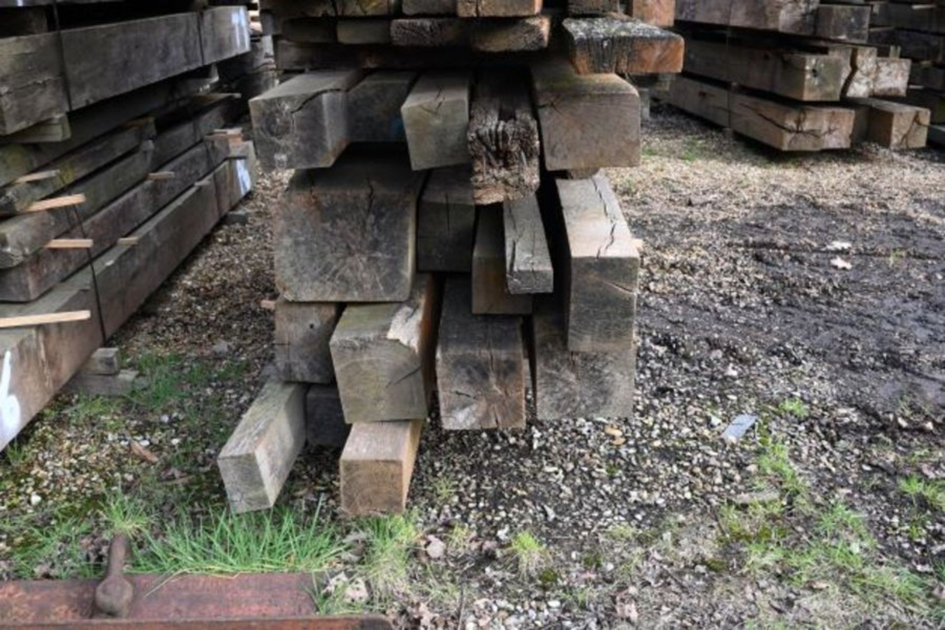 Pack of A/D Oak Beams 1.629m3 - Image 2 of 4