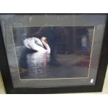 Swan Lake limited edition signed print, framed and glazed 19x23"