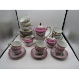 A Foreign Chinese dragon painted tea set and 2 part tea sets with Chinese design