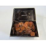 Tin of mixed coinage