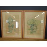 Betsy Clarke prints, signed, framed and glazed