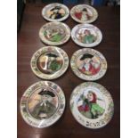 Royal Doulton 'The professional series' picture plates x 8