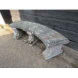 Concrete garden bench L165cm approx
