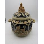 A West German lidded pot 10.5" high