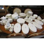 Royal Doulton 'Fusion' 12 person dinner service in great unused condition, art deco style white with