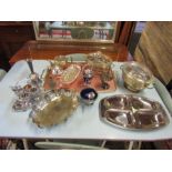 Collection of mainly silver plated items