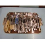 Tray of cutlery