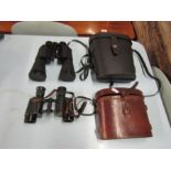 2 Pairs of binoculars in cases