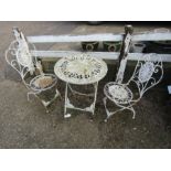 Cast iron garden bistro set