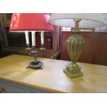 2 Table lamps with shades