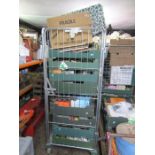 Stillage containing glass and china etc