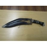 Kukri knife in sheath. L43cm approx