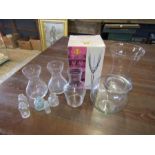 Mixed glass including boxed Crystal wine glasses