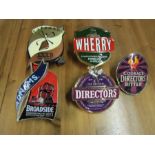 5 3D Metal beer tap badges