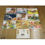 10 Brooke Bond tea card albums, some complete, some have owners name written on them