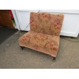 Vintage upholstered bedroom chair