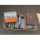 Box of mixed books inc warfare and gardening cards