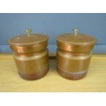 2 copper cannisters