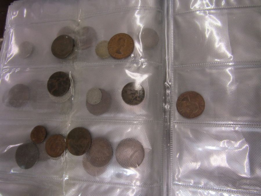 A collection of 50% English and 50% foreign coinage- English copper with some modern crowns and - Image 23 of 23