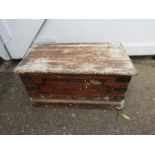 Pine chest H38cm W75cm D39cm approx