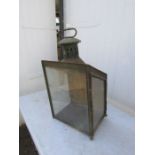 Vintage metal station lamp H70cm approx