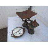 2 Vintage scales with weights
