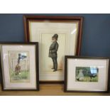 Spy print of Sir William Brooks and 2 other comical policeman prints