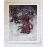 Rackham (Arthur).Illustrator (1867 to 1939) "Kris Kringle" (Santa Claus) from the book of pictures