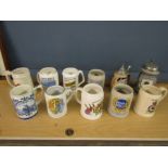 Breweriana- A collection of Beer steins/tankards