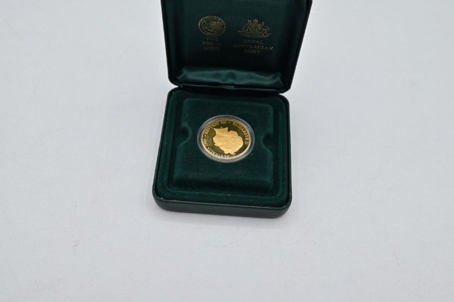 Perth Mint The Sydney 2000 Olympic $100 gold coin (No. 16492) with CoA in original presentation - Image 3 of 3