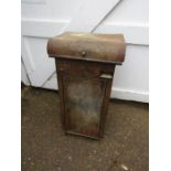 Painted wood effect tin washstand with one missing drawer H88cm W46cm D40cm approx