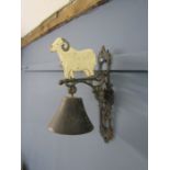 A ram cast iron bell