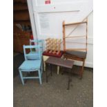 Furniture including chairs, wine rack and sewing box etc