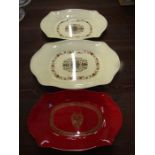 3 melamine trays