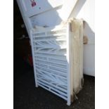 10 PVC ornamental fence panels 84cm x 120cm approx