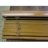 A wooden venetian blind 45" wide