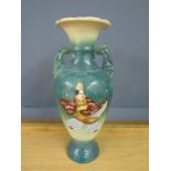 An Oriental handled vase 39cm