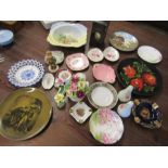 A collection of various china to inc Goebel boy, Carltonware, Chokin vase etc