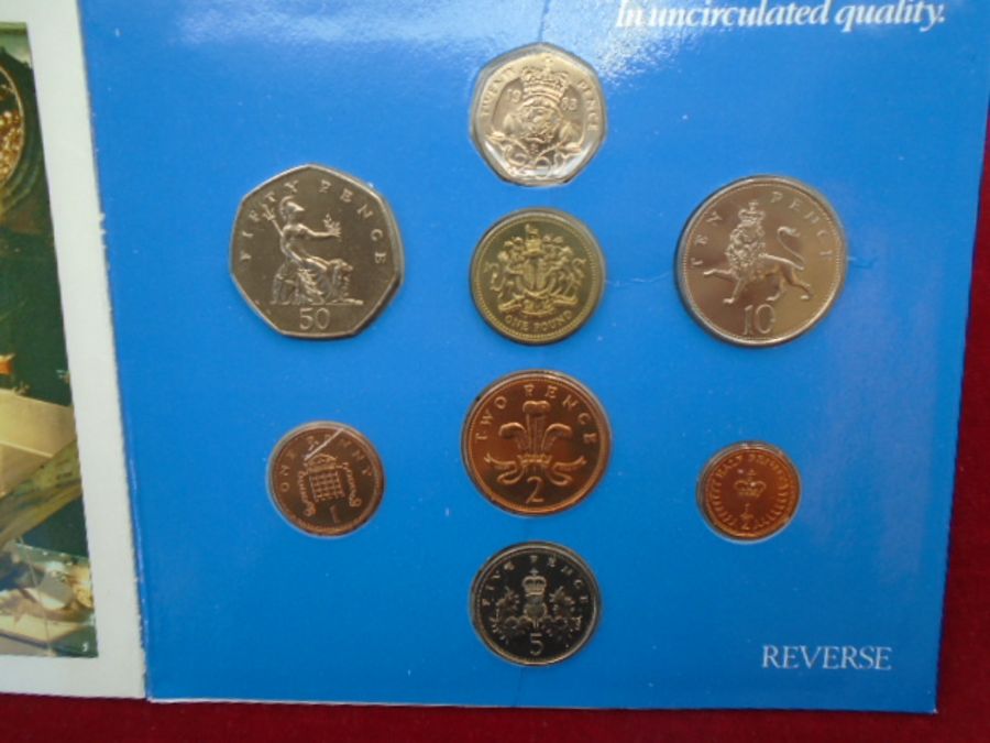 Coin collection 1983 W/C and 9B & N.I 1980 and 3x 1st decimal coins in silver. - Image 6 of 7