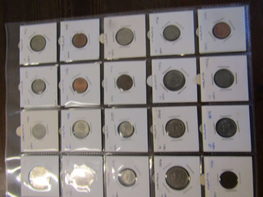 A collection of 50% English and 50% foreign coinage- English copper with some modern crowns and - Image 14 of 23