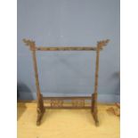 Treen Chinese jewellery/pen display stand17" tall