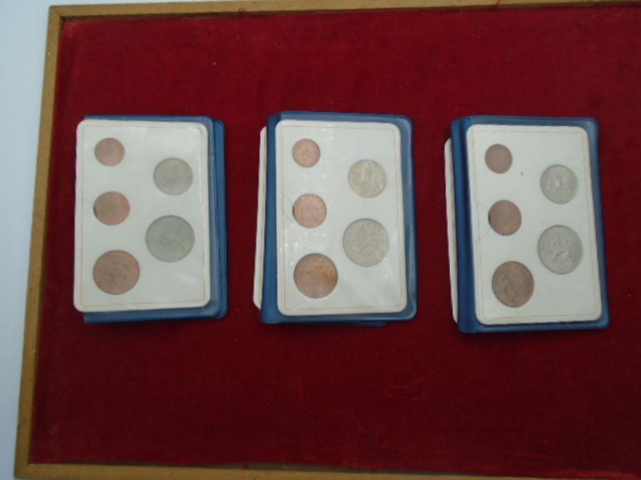 Coin collection 1983 W/C and 9B & N.I 1980 and 3x 1st decimal coins in silver. - Image 2 of 7
